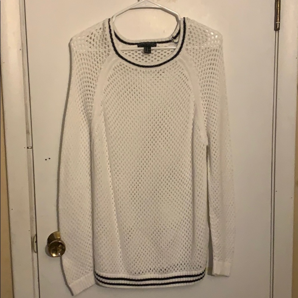 Forever 21 white oversized sweater.